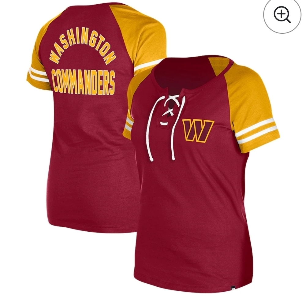 Washington Commanders Short Sleeve Tee - Burgundy and Gold